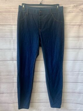 HUE Women’s Slim Dark Blue Stretch Jeggings